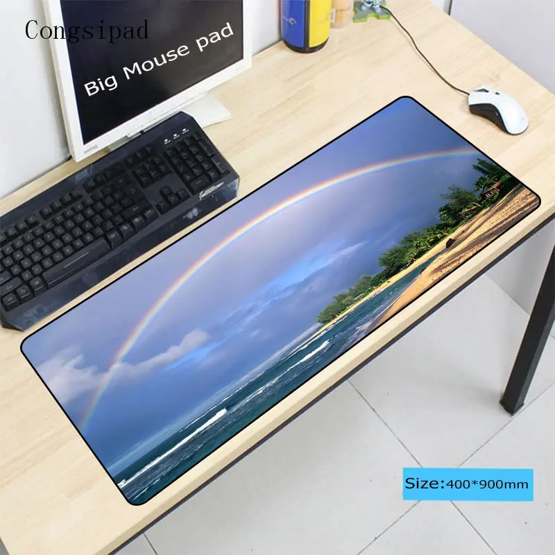  Congsipad Colorful Rainbow Gaming Mouse Pad Locking Edge Large Mouse Mat PC Computer Laptop Mouse p