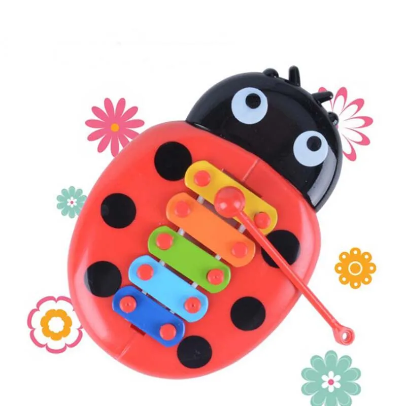 

Baby Puzzle Xylophone Children's toys Ladybug Musical Instruments Early Education music eight-tone piano children percussion toy