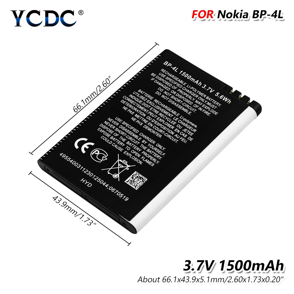 3,7 V 1200mAh Li-Po BL-5C Батарея для Nokia 1100 1101 1110 1112 1208 1600 1680 6100 8208 E61i N97 3220 N90 N-датчик - Цвет: BP-4L