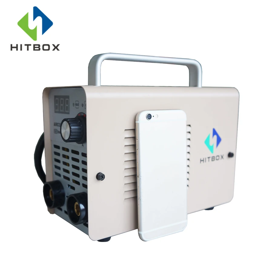 HITBOX Mini Arc Welding Machine ARC200 IGBT Digital MMA Welder DC 220V Welding Tools With a Handbag HITBOX Mini Arc Welding Machine ARC200 IGBT Digital MMA Welder DC 220V Welding Tools With a Handbag