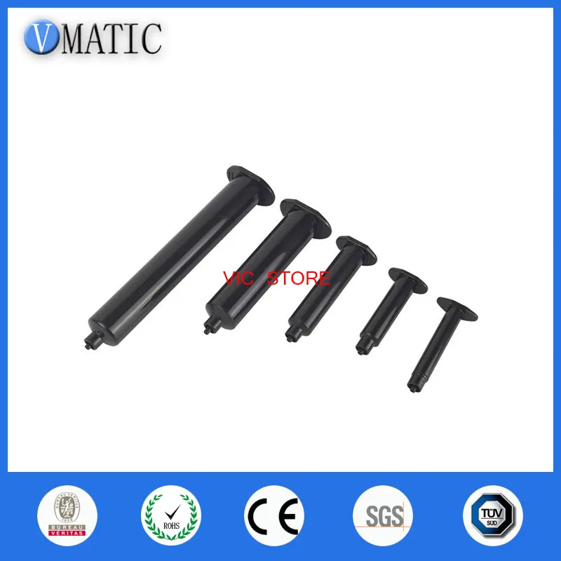 

Free Shipping 10Pcs 30cc 30ml Glue Dispensing Pneumatic Syringe Us Style Black Luer Lock Syringe With Piston