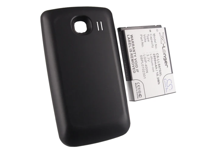 Аккумулятор Cameron Sino на 2800 мА · ч SBPL0102301 для LG LS670 Optimus S|cameron sino|2800mah batterybattery 2800mah |