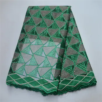 

Latest Green African Lace Fabric 2019 High Quality Lace Embroidery French Mesh With Bead Nigerian Lace Fabric Material-LP30