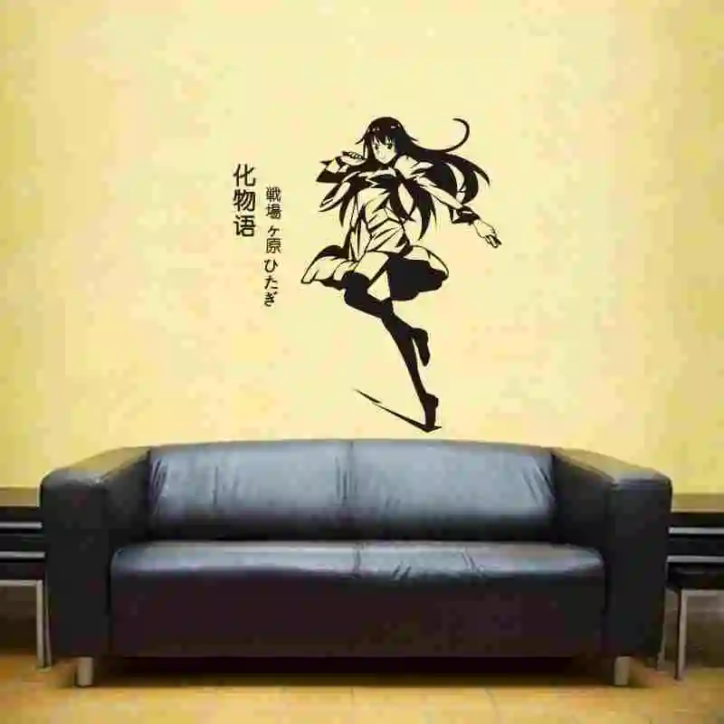Monogatari серия стикер на стену аниме мультяшный автомобиль Наклейка Виниловые