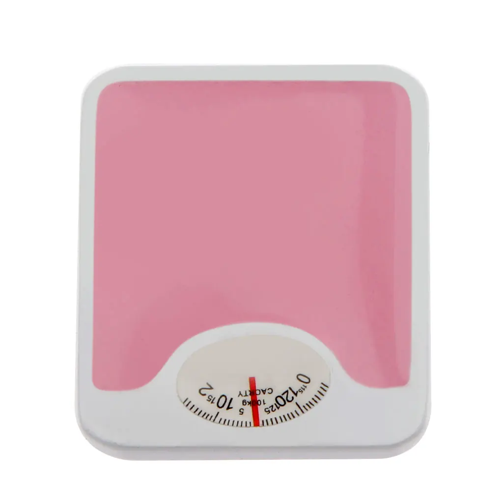 Pink Bathroom Scale Doll House Miniature Home Living Room Decoration 12th