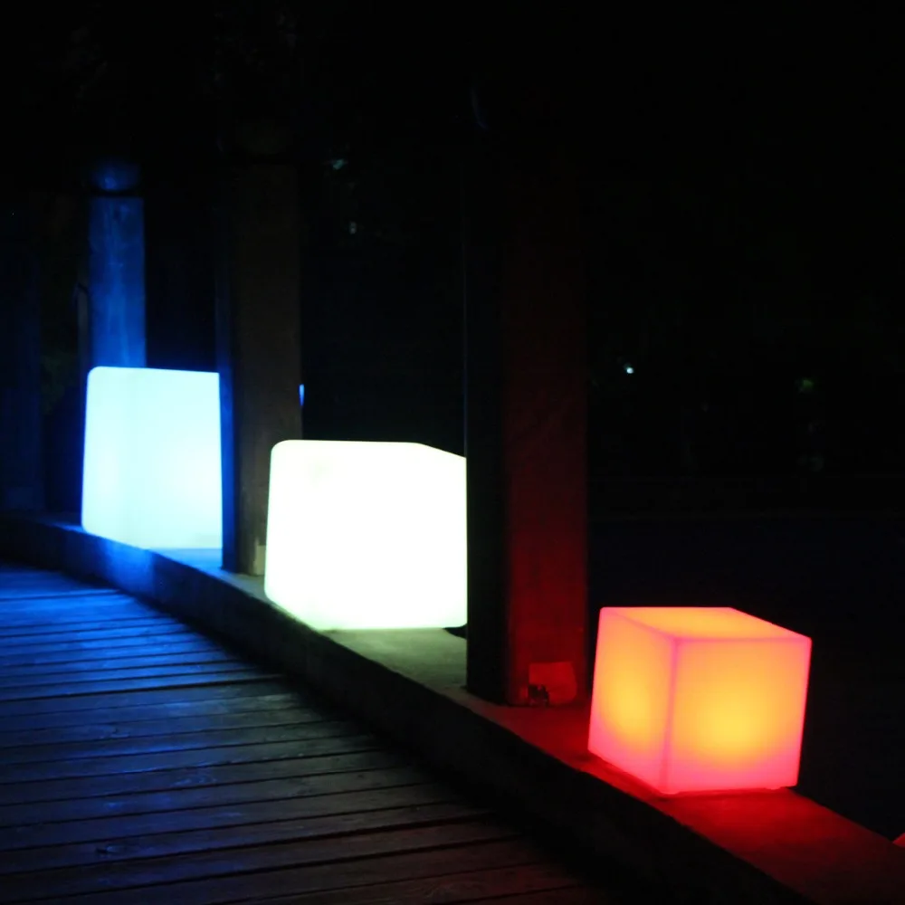 Светодиодный куб 40 см/магический светодиодный куб/свадебное украшение куб стул 3 шт./лот