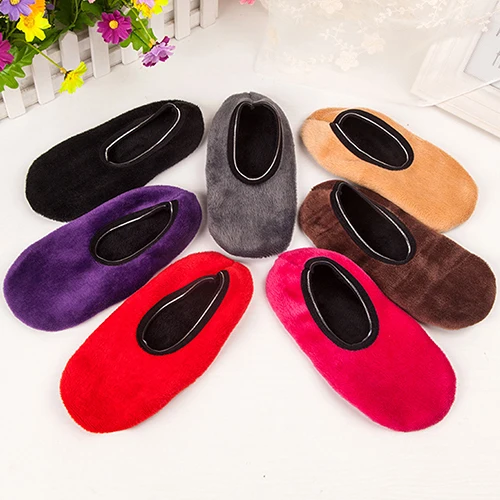 

Fashion Autumn Winter Napping Indoor Floor Socks Thicken Warm Antiskid Short Boat Sock 15smt
