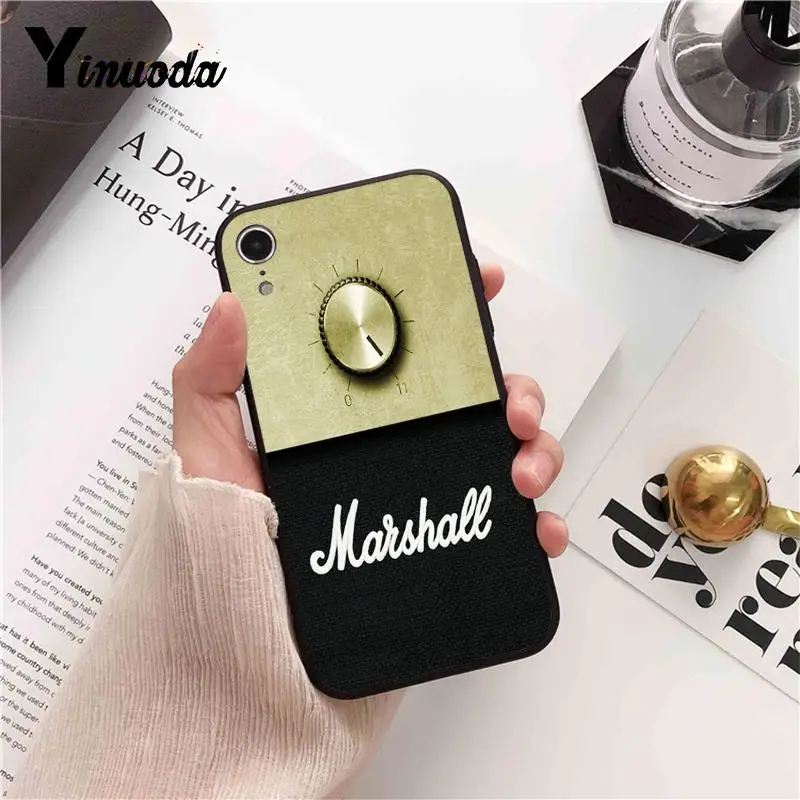 Yinuoda гитара amp marshall шаблон ТПУ мягкий чехол для телефона iPhone 8 7 6 6 S Plus X XS MAX 5 5S SE XR 10 Чехлы Fundas Capa - Цвет: A8