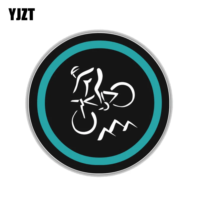 YJZT 13 см * интересное крепление значок для велоспорта ПВХ стикер автомобиля
