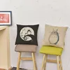 Cojines de silla de banco para el hogar, cojines con imágenes de dibujos animados de Anime japonés, Cuadrado de lino de algodón, 7 diseños, regalo de chico Totoro ► Foto 2/6