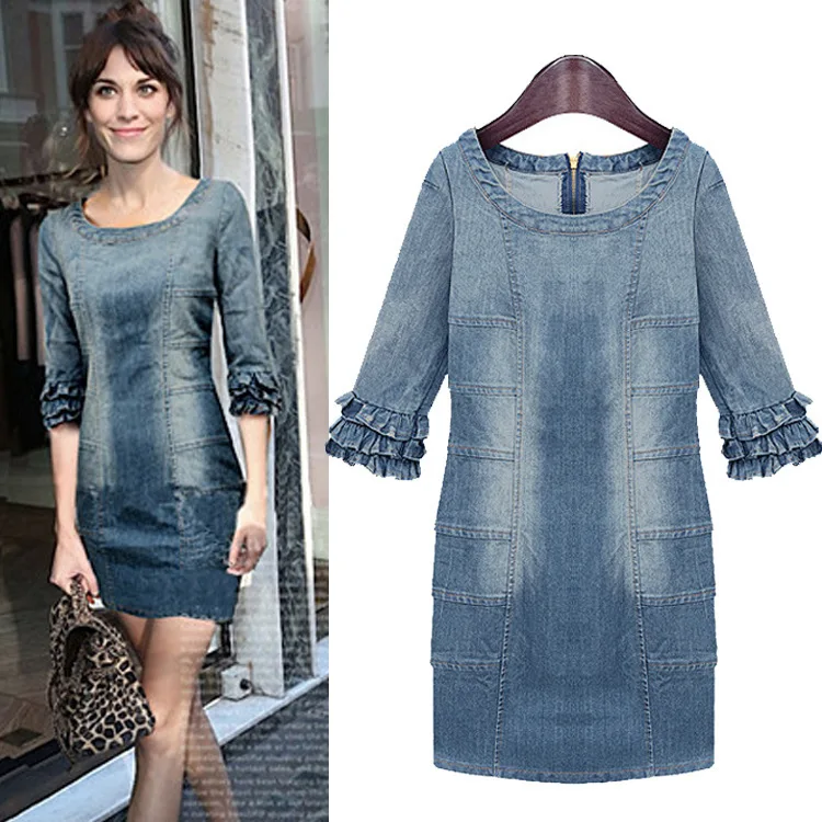 ladies denim dresses for sale