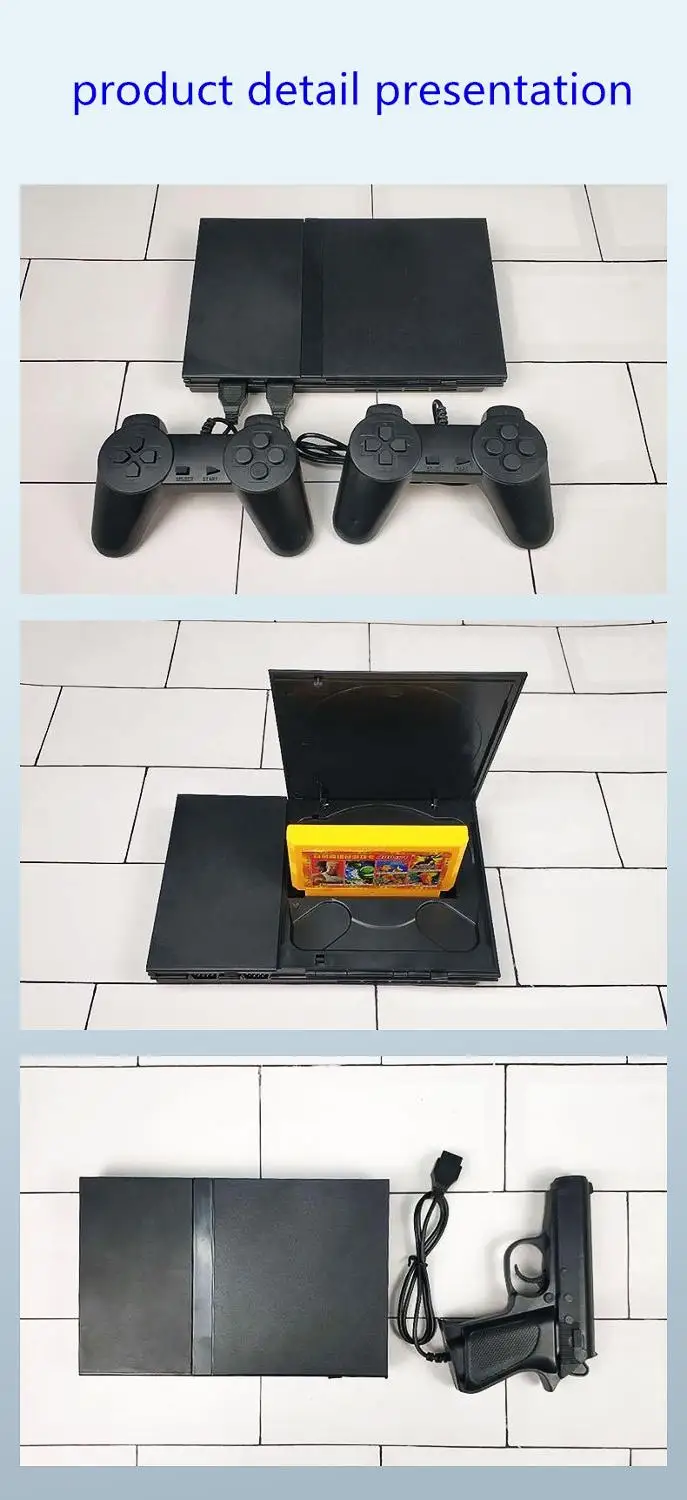 

RS-79 Home game console mini TV game console double game console handle pluggable yellow card classic video game
