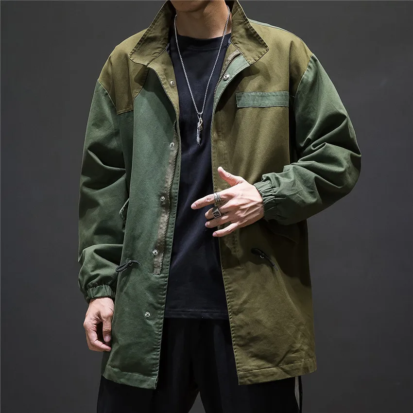 Fall Winter Mens Jackets And Coats Long Windbreaker Back Split Plus Size Hip Hop Men Coat Clothing Streetwear Male Bomber Jacket Fall Winter Mens Jackets And Coats Long Windbreaker Back Split Plus Size Hip Hop Men Coat Clothing Streetwear Male Bomber Jacket
