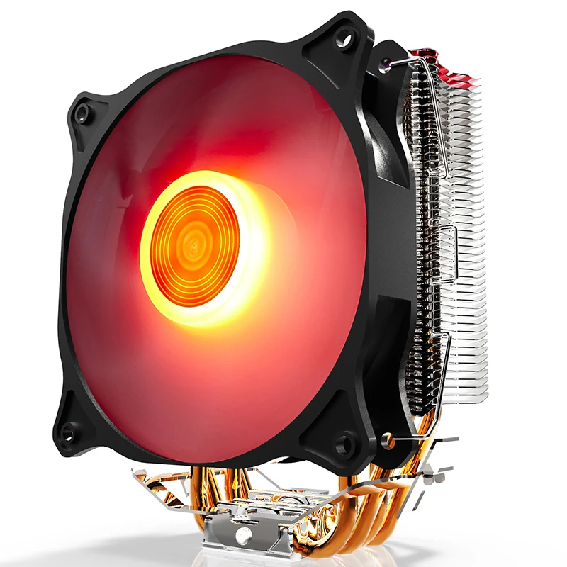 Aigo E4 CPU Cooler TDP 280W 4 heatp 4p RGB LED 120mm Fan Aluminum Heatsink Radiator for LGA 775/1150/1151/1155/1366/AM2/AM3/AM4 Aigo E4 CPU Cooler TDP 280W 4 heatp 4p RGB LED 120mm Fan Aluminum Heatsink Radiator for LGA 775/1150/1151/1155/1366/AM2/AM3/AM4