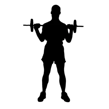 

58cm x 35.61cm 2 x Weight Lifting Trainer Workout (one For Each Side) Car Sticker Truck Window Door Side Vinyl Decal 13 Colors