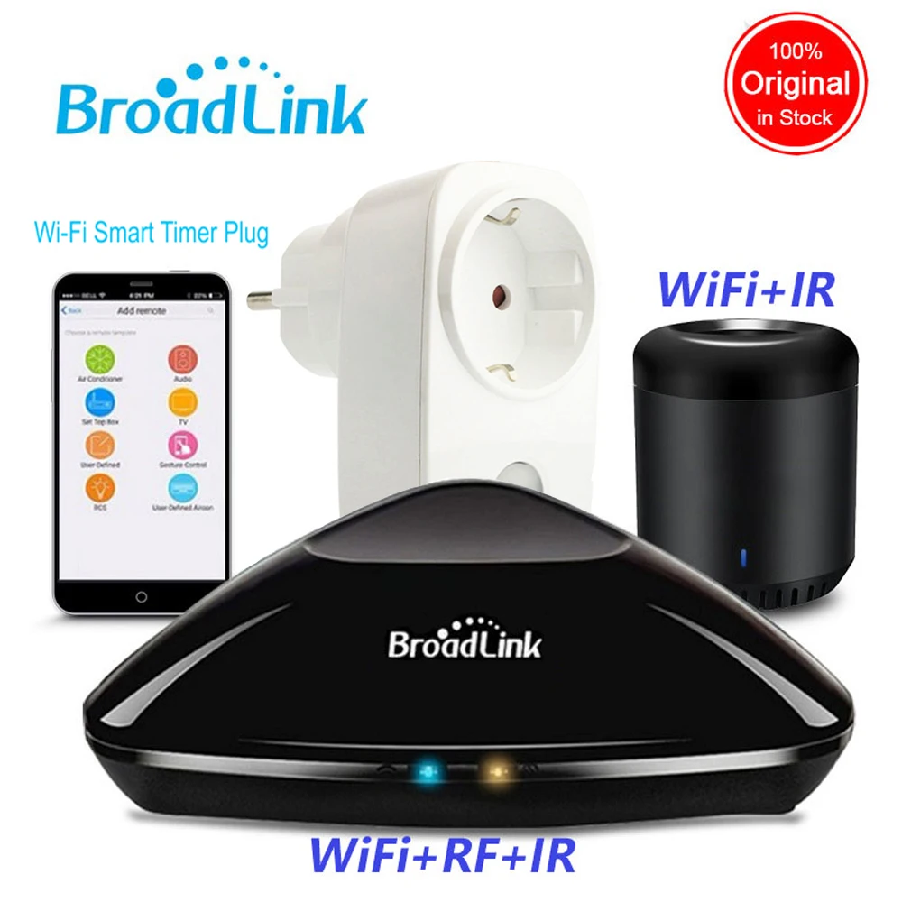 Broadlink Rm3 Pro RM Mini3 WiFi IR RF Home Automation Universal Controller,SP3 EU Wifi Power Socket Plug Wireless APP Remote