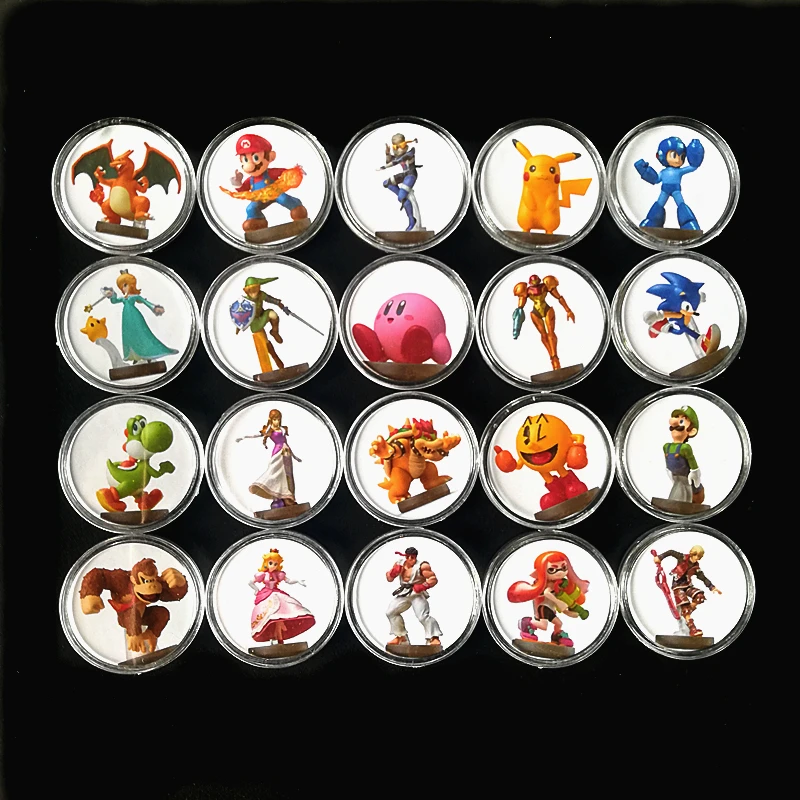 16pcs Full Set Splatoon 2 NFC Game Card Of Amiibo Collection Coin NTAG215 Sticker Printed Tag For NS Switch Fast Shipping - Цвет: 20Pcs Super Smash