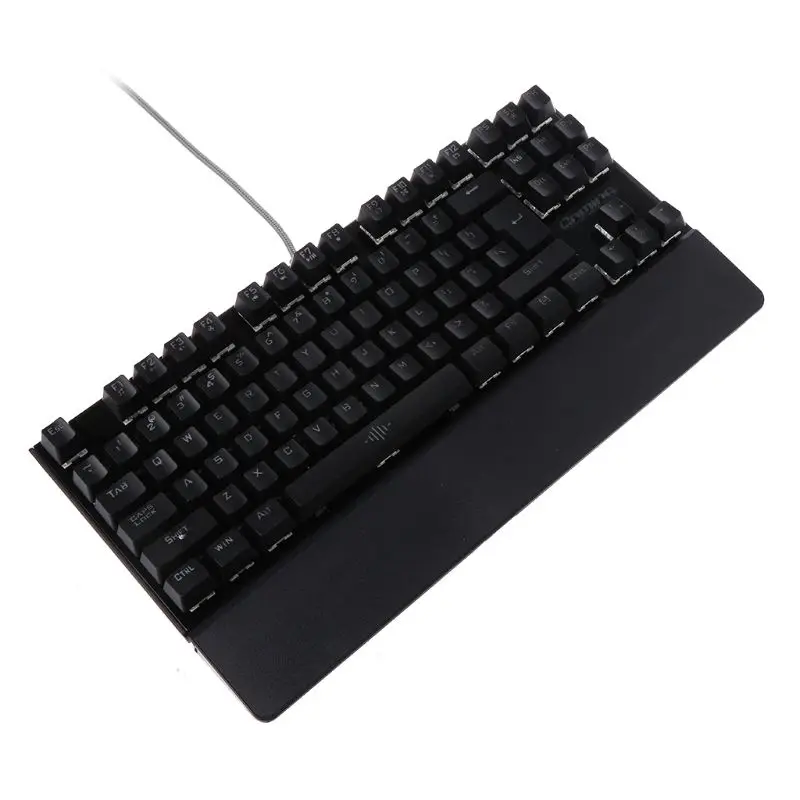 

Mechanical Keyboard USB Wired Colorful LED Backlight 87 Keys Anti-Ghosting Gaming Accessories Keyboard