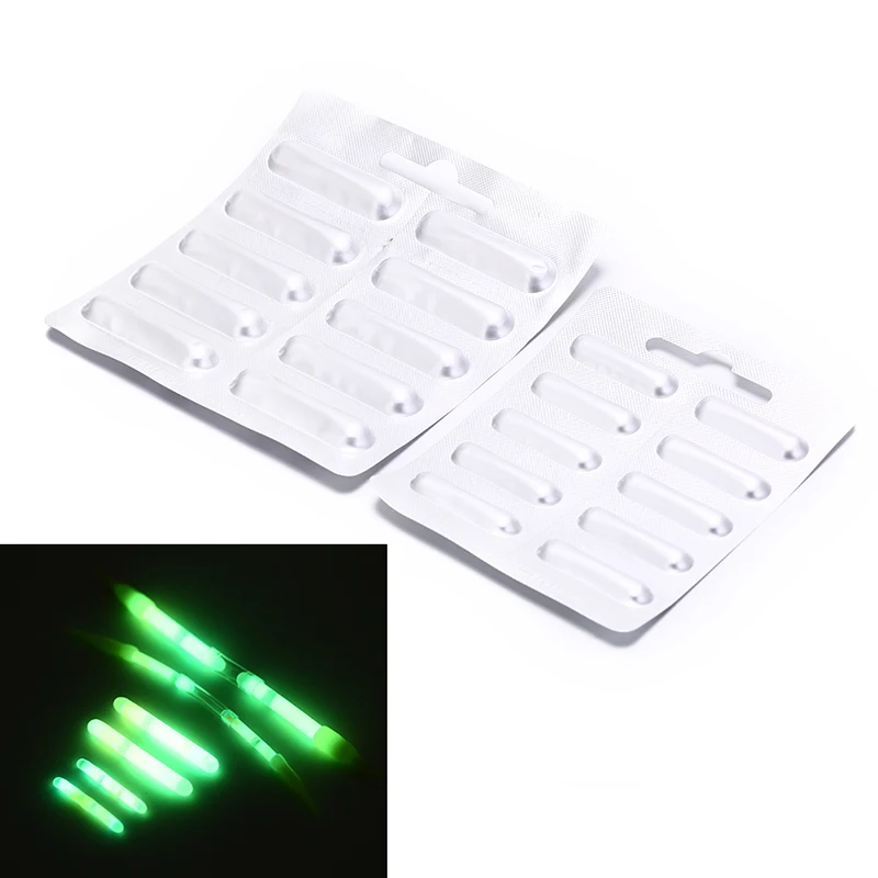 10Pcs Fishing Fluorescent Lightstick Light Night Float Rod Lights Dark Glow Stick Useful Lots Fishing Float Fishing Gear