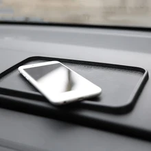 Автомобильный Противоскользящий коврик с орнаментом, Силиконовый Многофункциональный нескользящий коврик для приборной панели, декоративная накладка для ключей, очков, сотового телефона 20X12,5 см