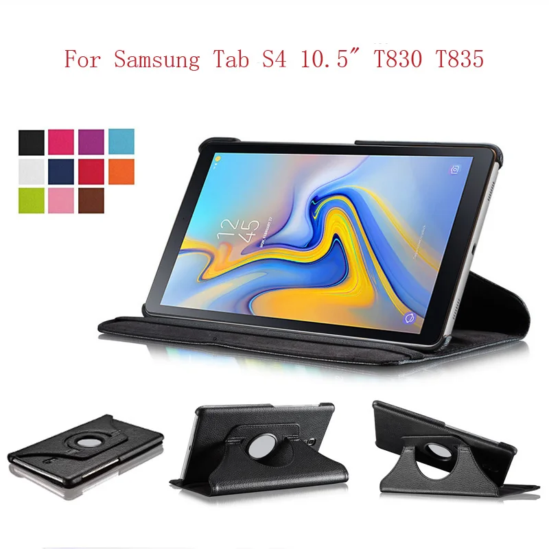 Умный чехол для Samsung Galaxy Tab S4 T830 T835 T837 с поворотом на 360 градусов | Компьютеры и офис
