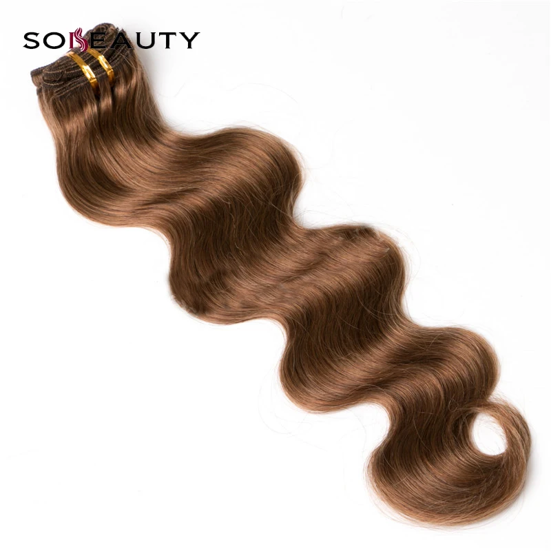 Sobeauty Клип В Пряди человеческих волос для наращивания тела волна 120 г Уход за