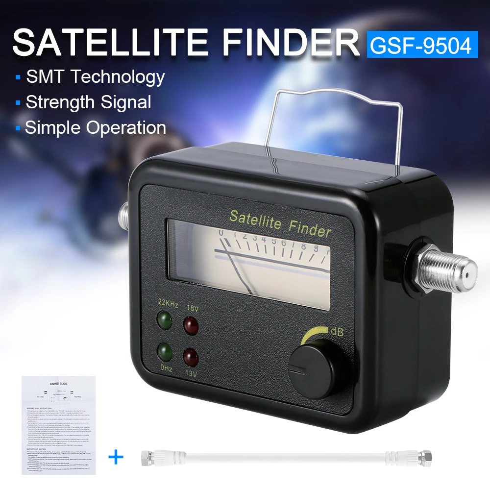 

Mini Digital LCD Display Satellite Signal Finder Meter Tester With Excellent Sensitivity Satellite TV Receiver Satellite Finder