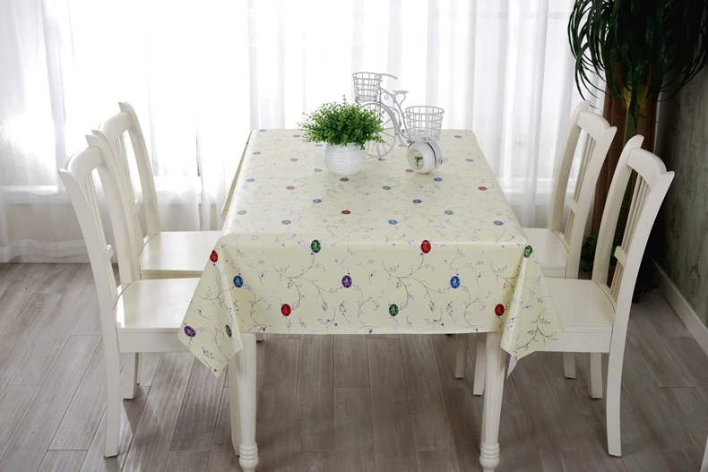 Hogar cocina decoración mantel para mesa de comedor impermeable pvc oilproof paño de tabla.jpg Mesas para el hogar para cocina comedor
