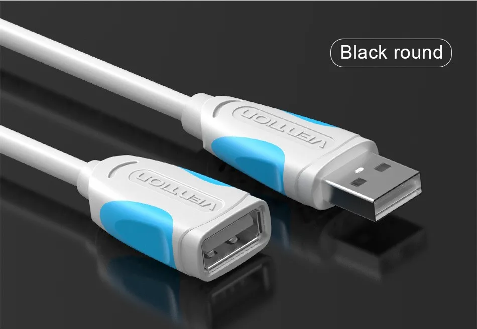 Vention USB 2,0 папа-мама USB кабель 1 м 1,5 м 2 м 3 м 5 м 3 фута Удлинительный кабель удлинитель шнура для портативных ПК