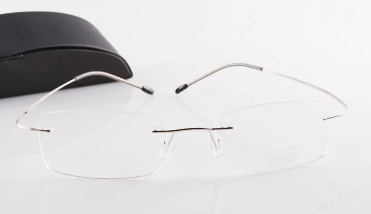 Классическая коробка для глаз ультра-легкая титановая оправа очки без оправы очки близорукость фоторамка oculos de grau