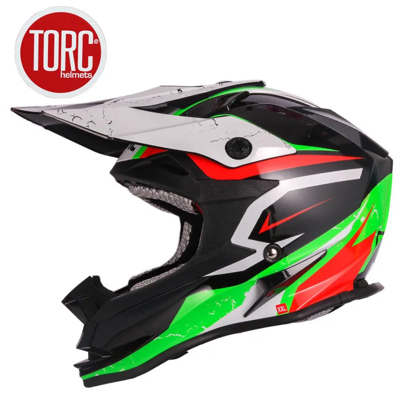 TORC T32 внедорожный шлем casco capacetes atv dirt bike cross moto cross шлем moto rbike torc V321 - Цвет: Зеленый