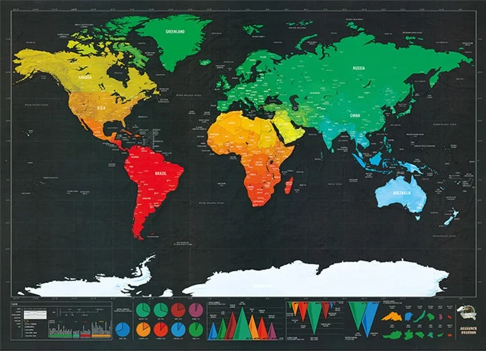 42*30 см Роскошная стираемая черная карта мира, Скретч Карта мира, персонализированная карта для путешествий, скретч для карты, украшение для дома, наклейка на стену