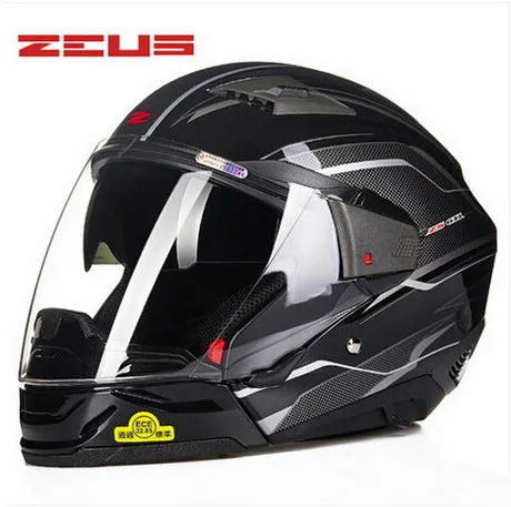 Новинка ZEUS двойной объектив мотоциклетный шлем ABS полное лицо мотоциклетные шлемы четыре сезона многофункциональные шлемы модели ZS-611E