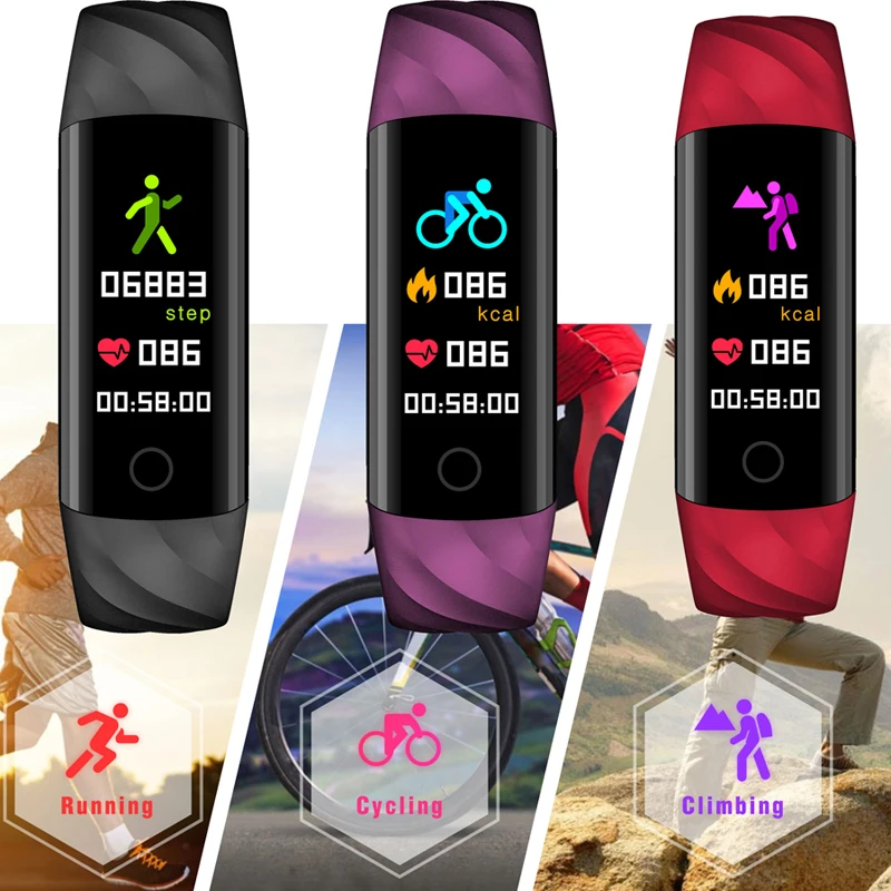 BANGWEI Smart wrist Band Heart rate Blood Pressure Oxygen Oximeter Sport Bracelet Waterproof Watches intelligent For iOS Android