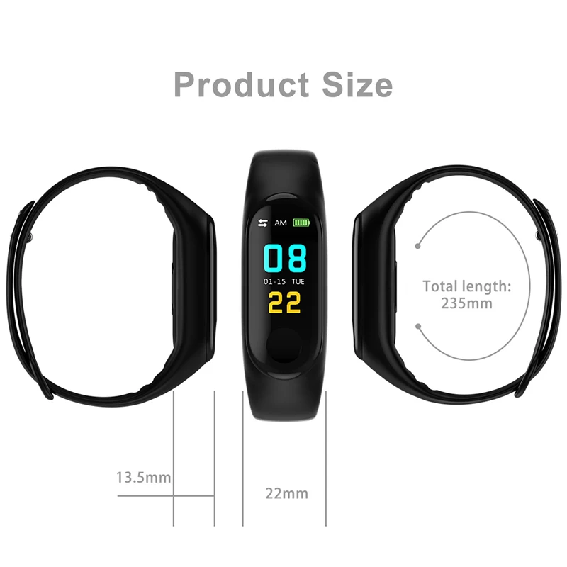 KESHUYOU M3 группа смарт группы кровяное давление mi band 3 водой браслет для занятий