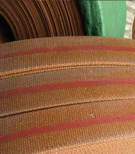 (Customized belt) Flat tape canvas conveyor belt yellow rubber industrial conveyor belt (Customized belt) Flat tape canvas conveyor belt yellow rubber industrial conveyor belt