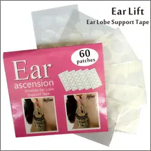 Невидимые наклейки для ушей, поддерживающая ленту, идеально подходит для растянутых или рваных ушных мочек и снимает напряжение от тяжелых сережек