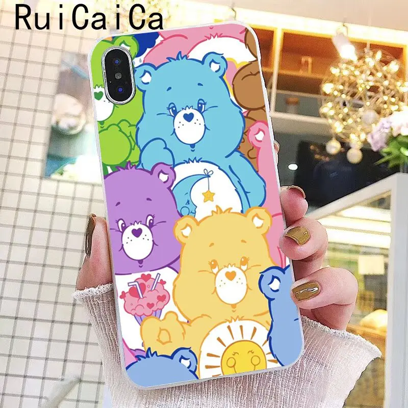 Pink Lovely Care Bears rainbow Cute