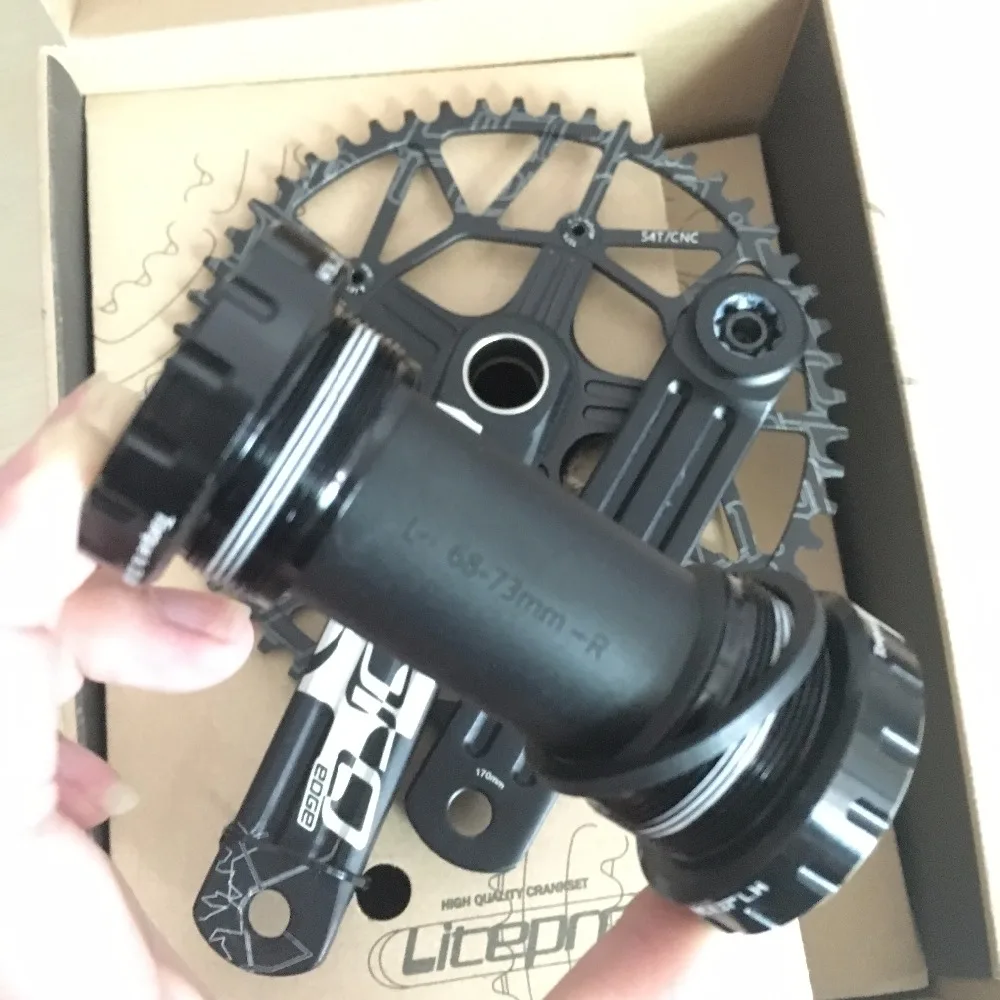 Litepro EDGE полый одиночный коленчатый набор 58T BCD 130 мм GXP BB 170 Дорожный складной