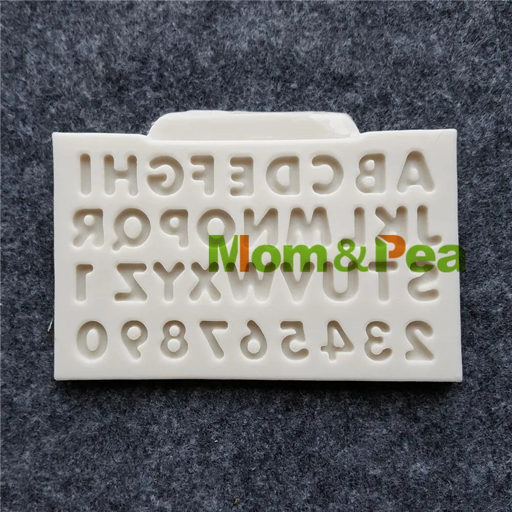 Силиконовая форма в форме букв и цифр Mom &amp Pea MPB0021 украшение для торта 3D помадки