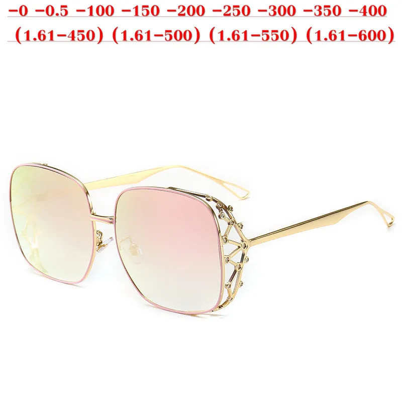 

2019 Polarized Myopia Sunglasses Prescription Driving Glasses Diopter Lens For women Fashion Vintage Women's Moypia SunglassesNX