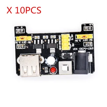 

10pcs/lot MB102 Solderless Breadboard Power Supply Module 3.3V or 5V