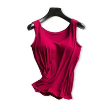 Бургундия жилетка без рукавов для девушек ночная рубашка новая рубашка для сна Летняя Повседневная Домашняя одежда Cami Топ модал интимное нижнее белье s-xl