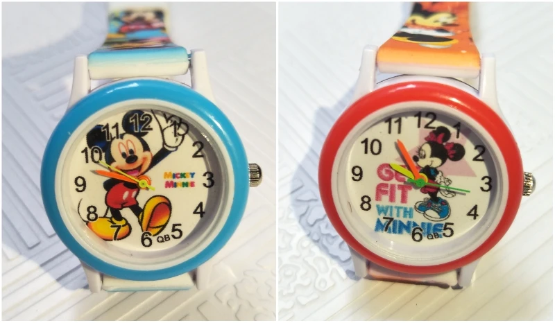 4 стиля 3D мультфильм Микки часы детские часы для девочек и мальчиков студентов кварцевые наручные часы