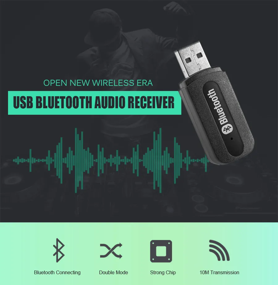 3,5 мм разъем USB беспроводной Bluetooth музыкальный аудио приемник Ключ адаптер для Aux автомобильный ПК для Iphone для samsung IOS/Android телефон