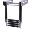 boat accessories marine 4 Step Under Platform Boat Ladder Stainless Steel Boarding Telescoping Ladder ► Photo 3/6