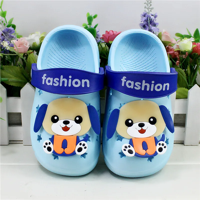 2019 Summer Children's Shoes Baby Slippers Cartoon Dog Indoor Anti-skid Boys And Girls Baby Rabbit Slippers Children Beach Shoes