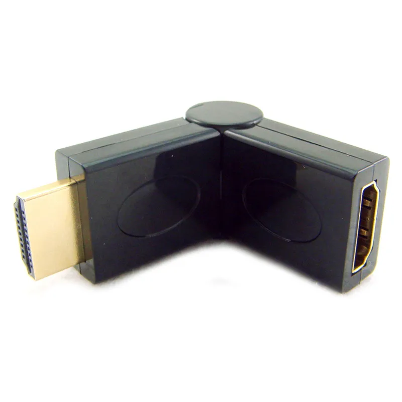 

180 Degree Rotatable HDMI Male to Female Adapter Plug Rotatable Corner for HDTV PS3 XBOX