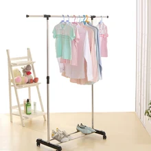 Ship From US IKayaa UK FR Stock Garment Metal Height Adjustable Rack