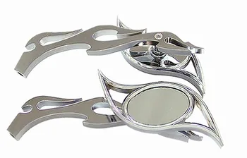 

Brand new Flame Custom Eye Chrome Mirrors For Yamaha Royal Star Venture Classic Royale Deluxe